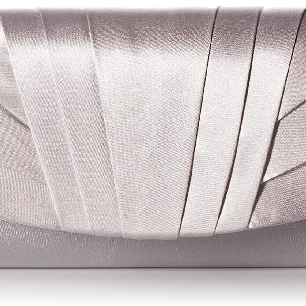 Satin Evening Clutch Handbag Convertible Shoulder Bag for Formal Events